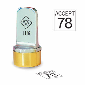 3/4″ Diameter Square Inspection Stamp