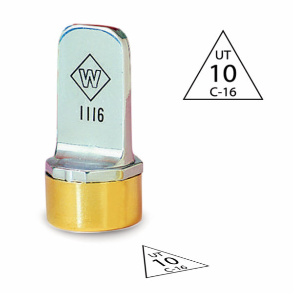 3/4″ Diameter Triangle Inspection Stamp
