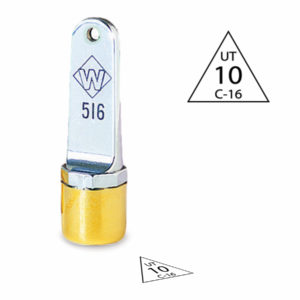 3/8″ Diameter Triangle Inspection Stamp