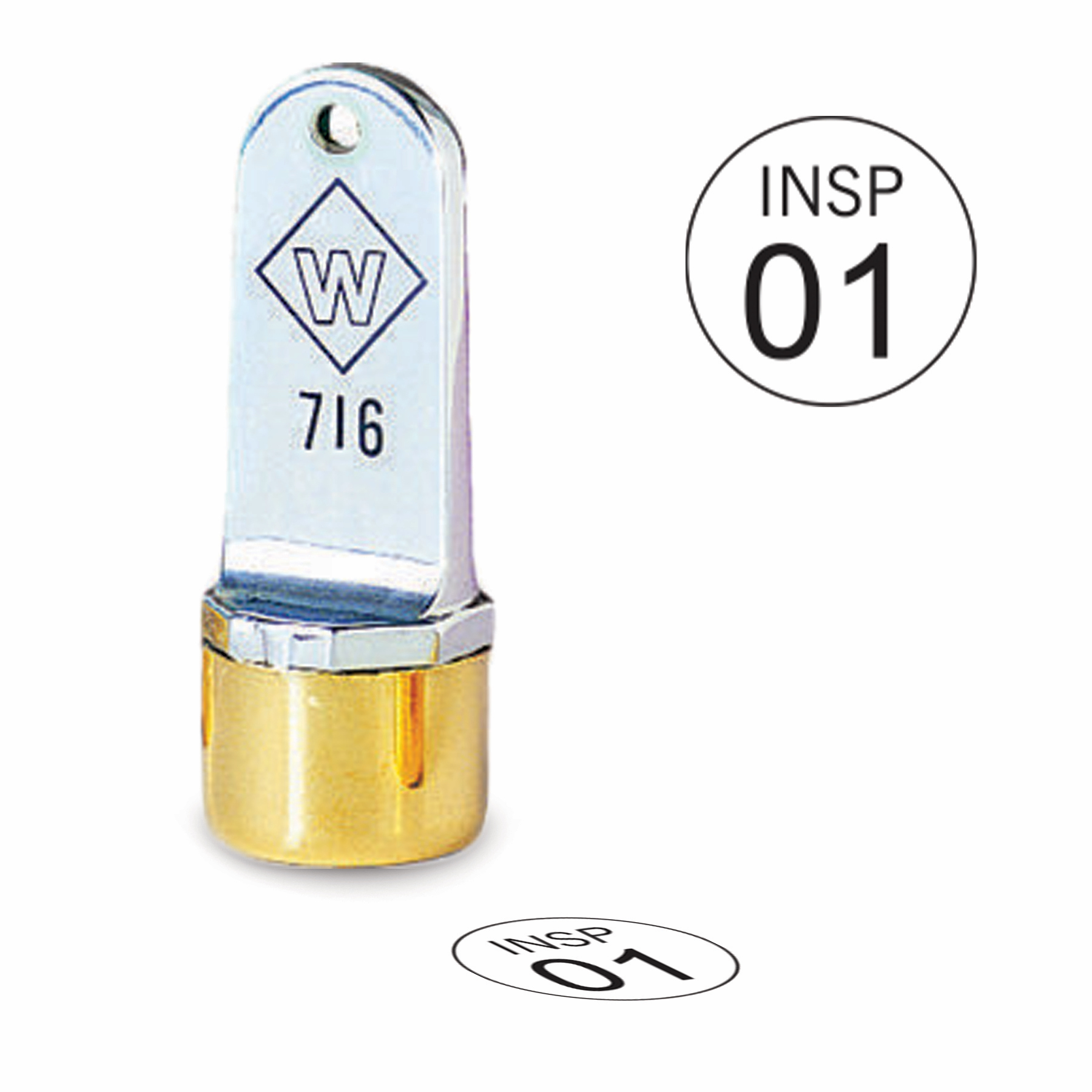 Buy 1/2 Diameter Custom Metal Inspection Stamp Online Today!