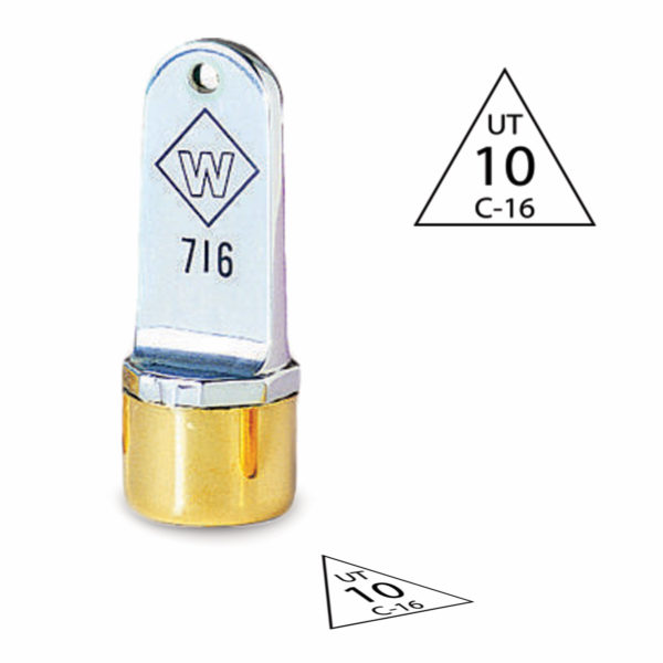 1/2″ Diameter Triangle Inspection Stamp