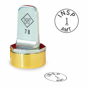 15/16″ Diameter Custom Metal Inspection Stamp