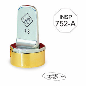 15/16″ Diameter Octagon Inspection Stamp