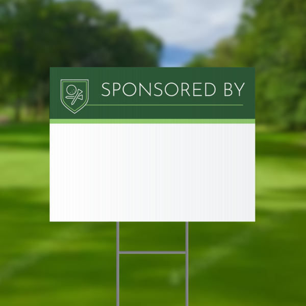 Sponsored By Golf Tournament Signs