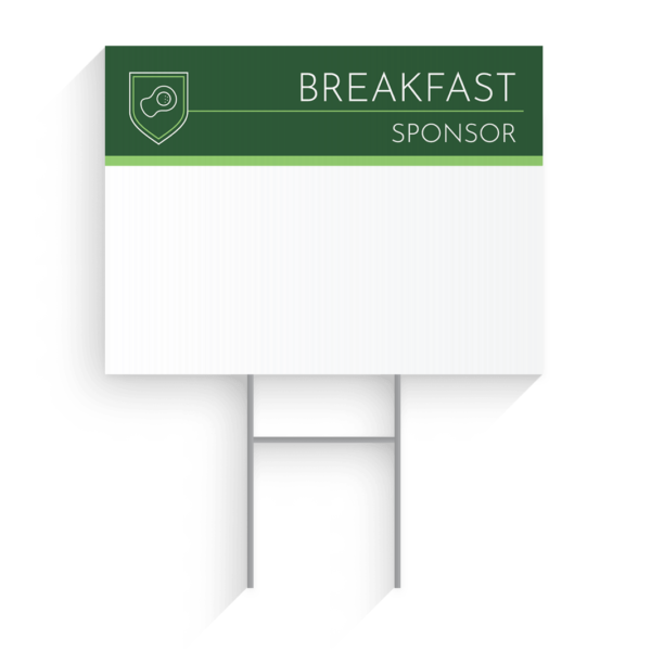 Breakfast Sponsor Golf Tournament Signs