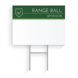Range Ball Sponsor Golf Tournament Signs