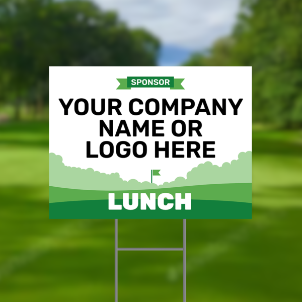 Lunch Sponsor Golf Tournament Signs Design #4