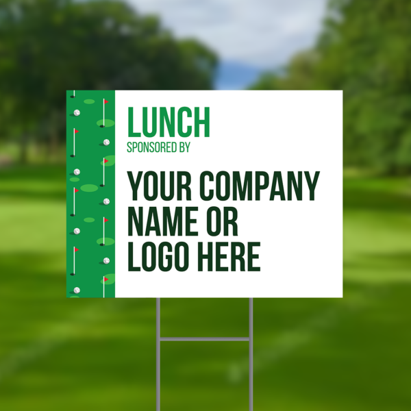 Lunch Sponsor Golf Tournament Signs Design #5