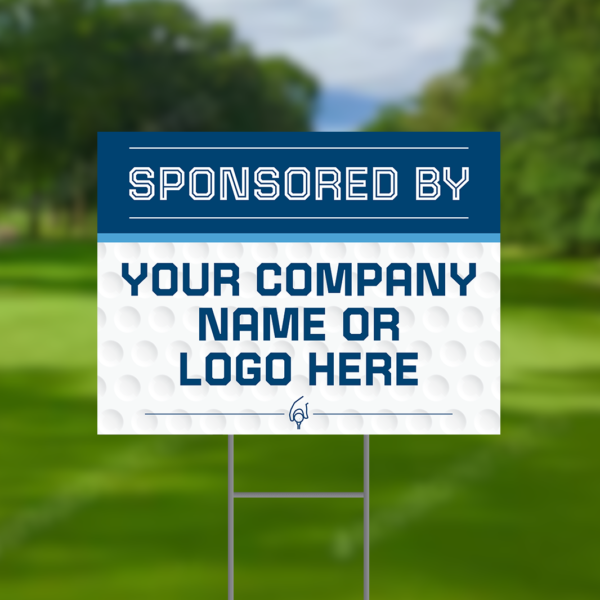 Sponsored By Golf Tournament Signs Design #3