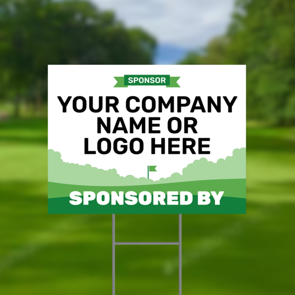 Sponsored By Golf Tournament Signs Design #4