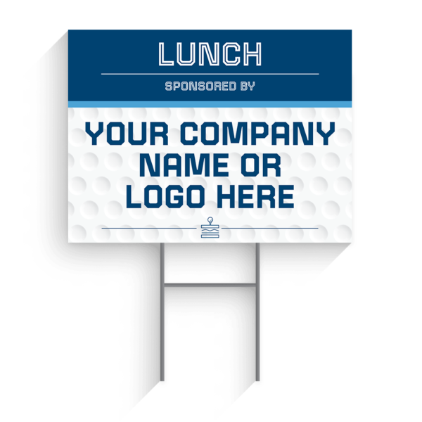 Lunch Sponsor Golf Tournament Signs Design #3