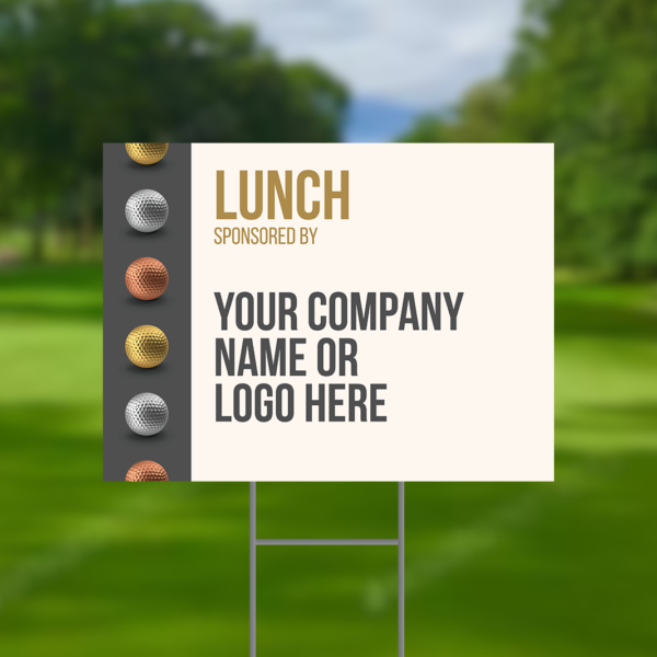 Lunch Sponsor Golf Tournament Signs Design #8