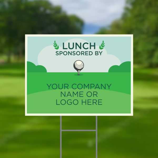 Lunch Sponsor Golf Tournament Signs Design #10