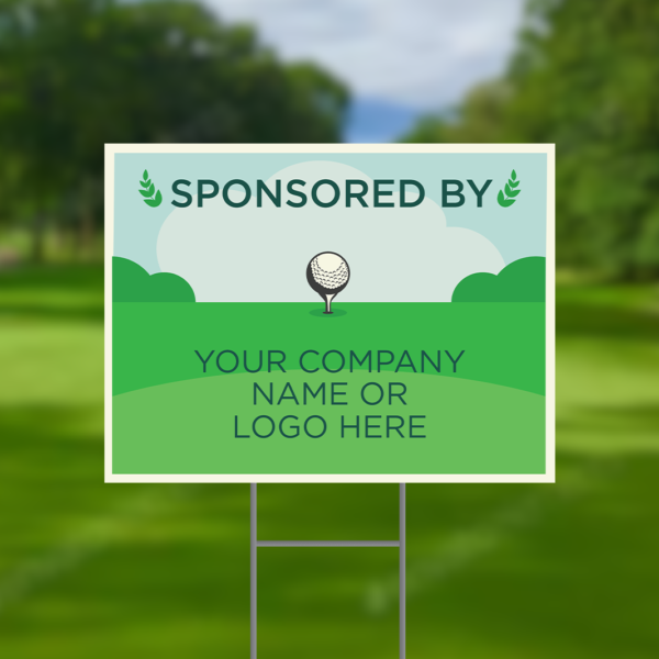 Sponsored By Golf Tournament Signs Design #10