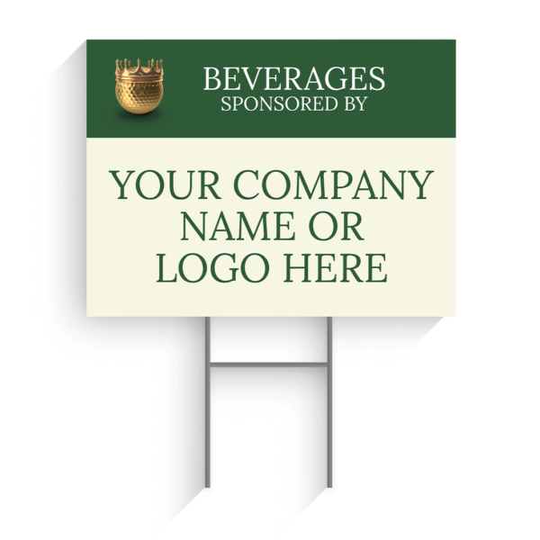 Beverages Sponsor Golf Tournament Signs Design #7