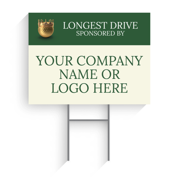 Longest Drive Sponsor Golf Tournament Signs Design #7