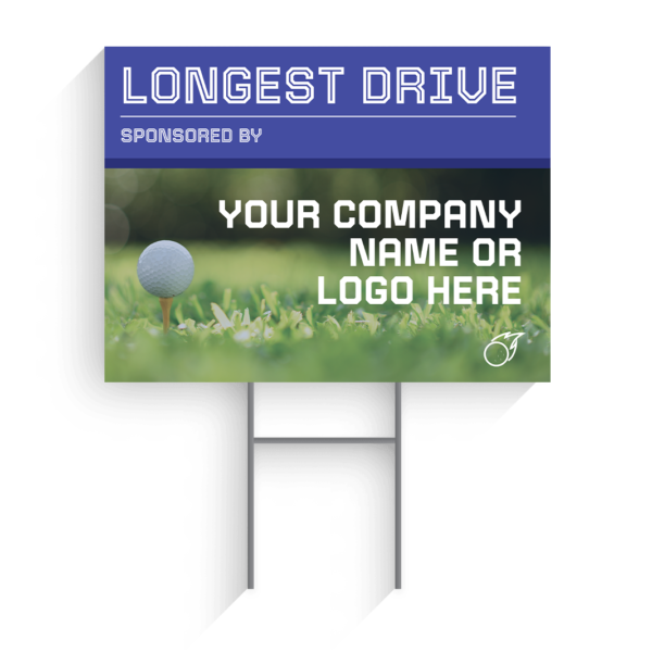 Longest Drive Sponsor Golf Tournament Signs Design #6