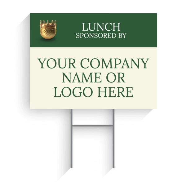 Lunch Sponsor Golf Tournament Signs Design #7