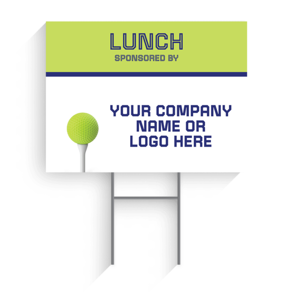 Lunch Sponsor Golf Tournament Signs Design #9