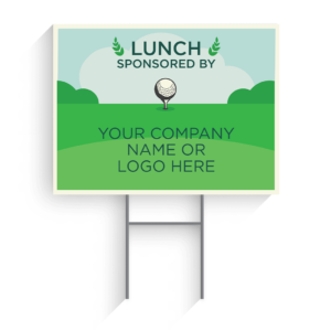 Lunch Sponsor Golf Tournament Signs Design #10