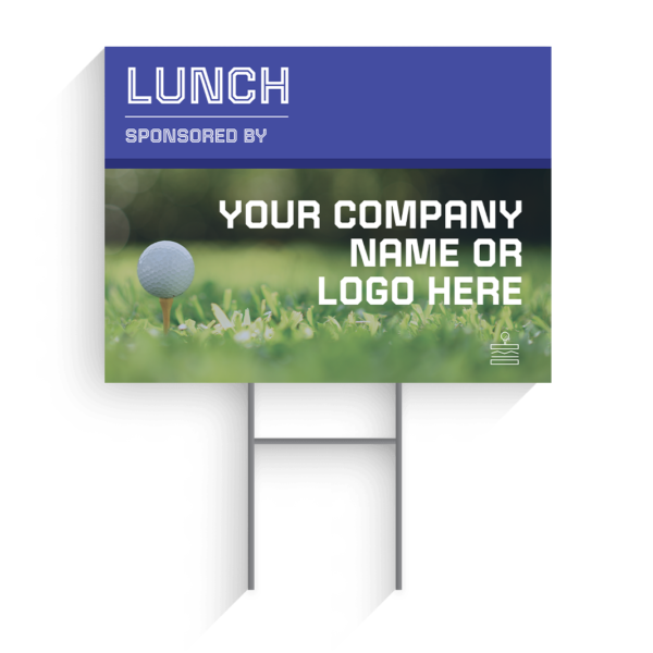 Lunch Sponsor Golf Tournament Signs Design #6
