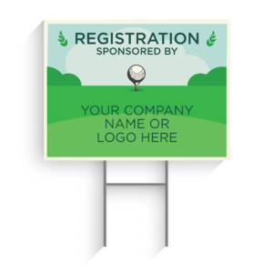 Registration Sponsor Golf Tournament Signs Design #10