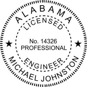 Alabama Pre-inked Professional Engineer Stamp