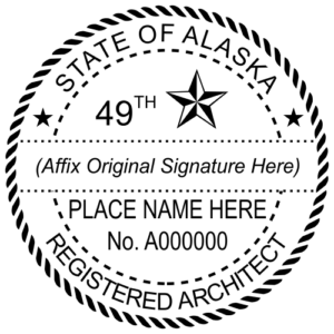 ALASKA Trodat Self-inking Registered Professional Architect Stamp