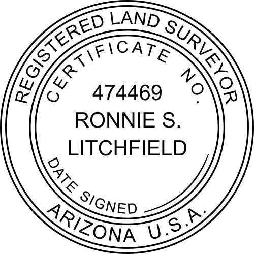 ARIZONA Trodat Self-inking Registered Professional Land Surveyor Stamp