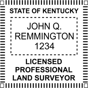 KENTUCKY Pre-inked Licensed Professional Land Surveyor Stamp
