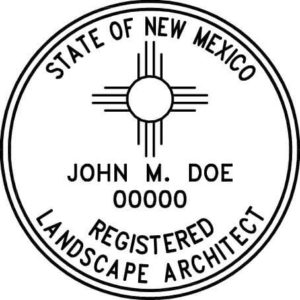 NEW MEXICO Pre-inked Registered Landscape Architect Stamp
