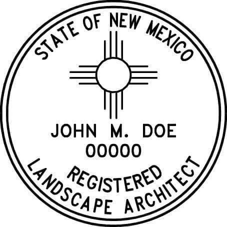 NEW MEXICO Trodat Self-inking Registered Landscape Architect Stamp