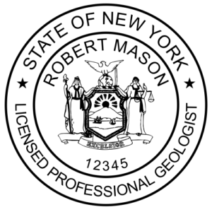 New York Trodat Self-inking Licensed Professional Geologist Stamp