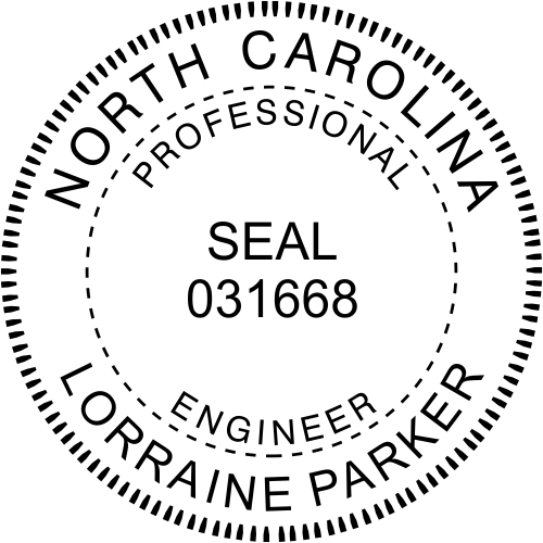 NORTH CAROLINA Trodat Self-inking Professional Engineer Stamp