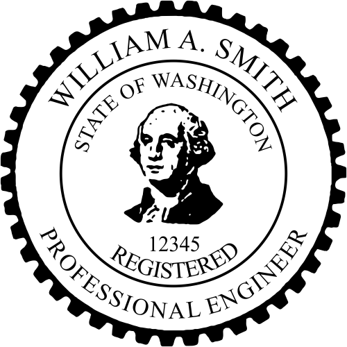 Washington Trodat Self-inking Registered Professional Engineer Stamp