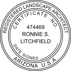 ARIZONA Trodat Self-inking Registered Landscape Architect Stamp