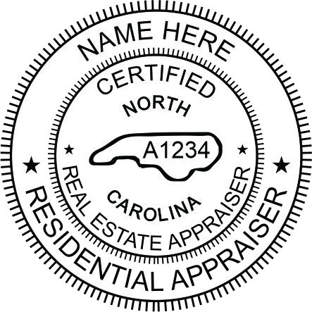NORTH CAROLINA Real Estate Appraiser Stamp
