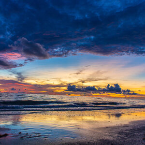 Beautiful Florida Beach Sunset Picasso Canvas Print