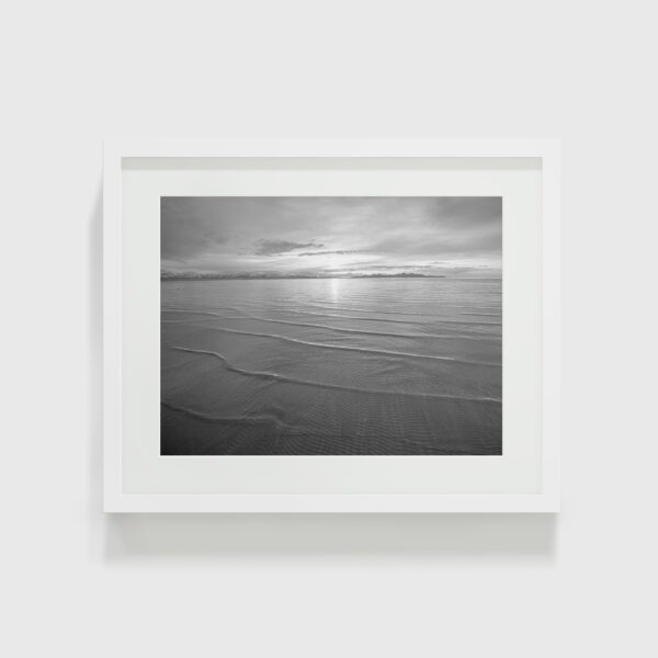 Great Salt Lake Black and White Landscape Photo Lustre Paper Print