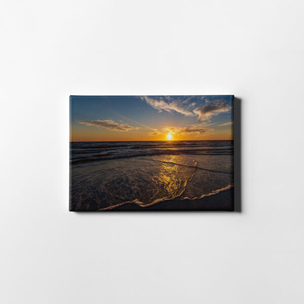 Serene Florida Beach Sunset Landscape Picasso Canvas Print