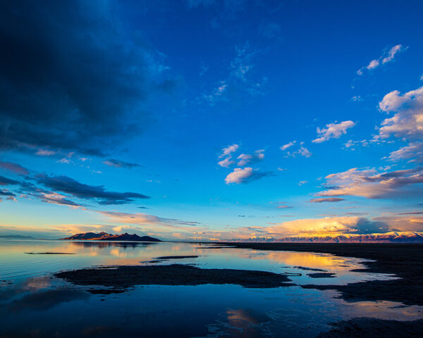Antelope Island and Great Salt Lake Sunset Photo Lustre Print