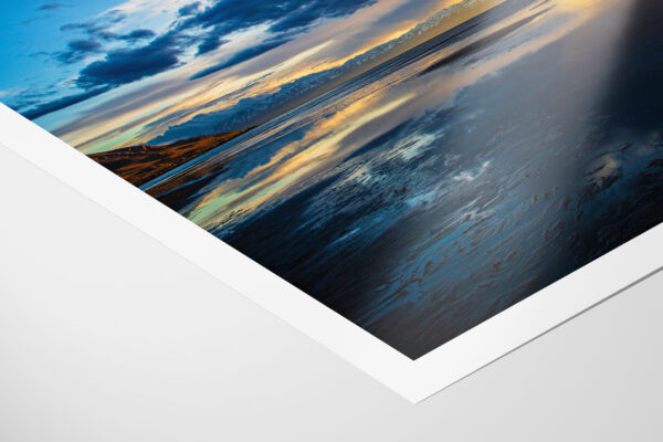 Abstract Colorful Great Salt Lake Sunset Photo Lustre Print